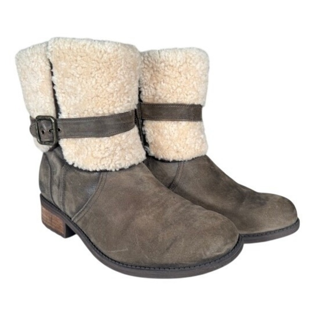 Ugg BLAYRE‎ II Leather Suede Winter Boots Size 8